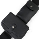 MULTI LEATHER SASH BLACK/WHITE BELT BAGS