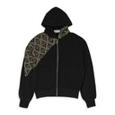 SAWSANAS LOGO ZIP BLACK HOODIE