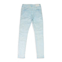 JACQUARD MONOGRAM BLUE SKINNY JEANS