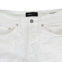 JACQUARD MONOGRAM WHITE SKINNY JEANS