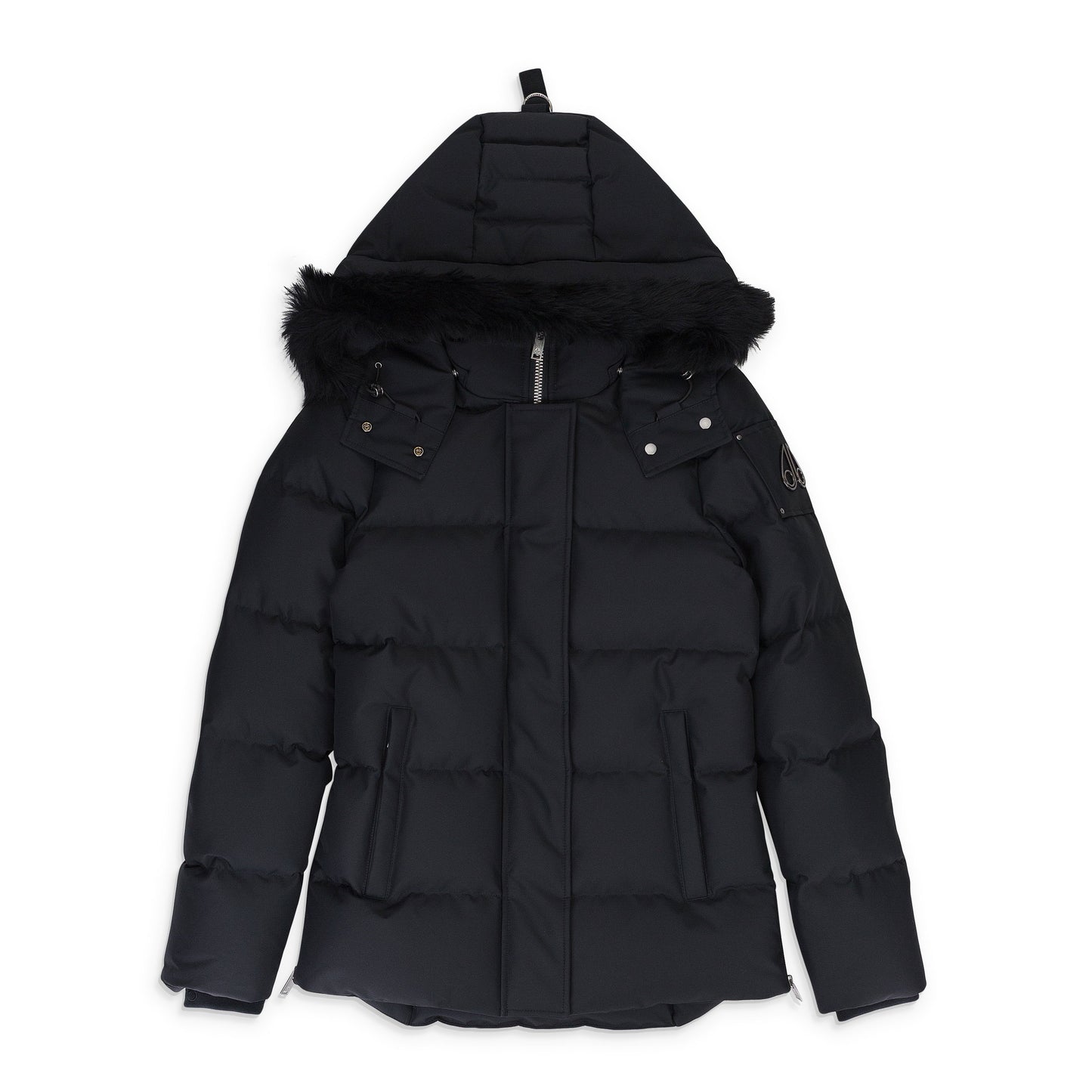 W CLOUD 3Q SH BLK W/BLK SH PUFFER JACKET