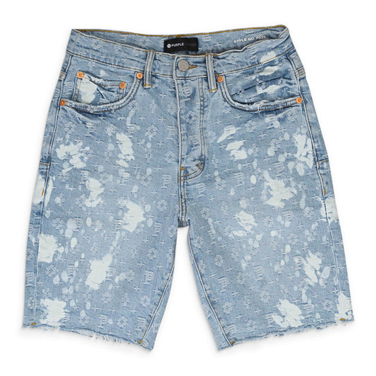 BLEACH JACQUARD MONOGRAM LIGHT Indigo SHORTS