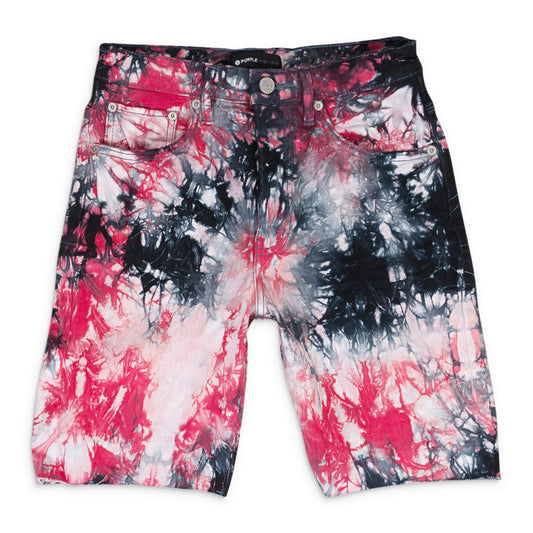 RED BLACK TIEDYE JACQUARD MONOGRAM Black SHORTS