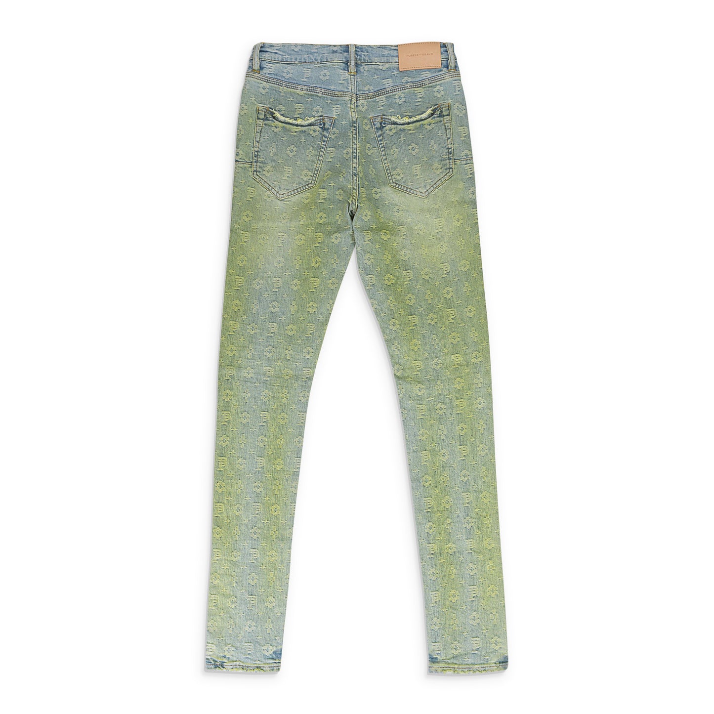 JACQUARD MONOGRAM Indigo SKINNY JEANS