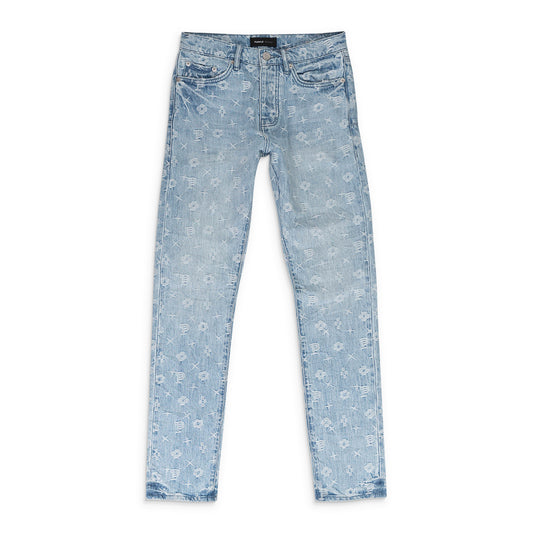 MONOGRAM LT INDIGO SKINNY JEANS