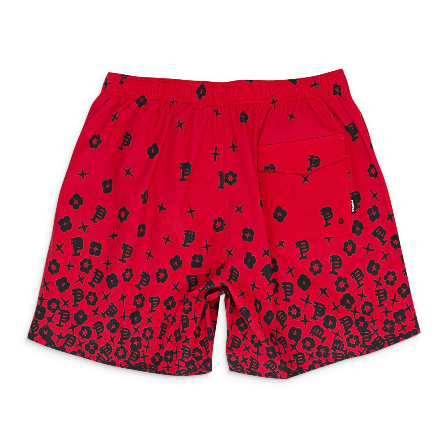 WORDMARK ALL ROUND RED SWIM RED SHORTS