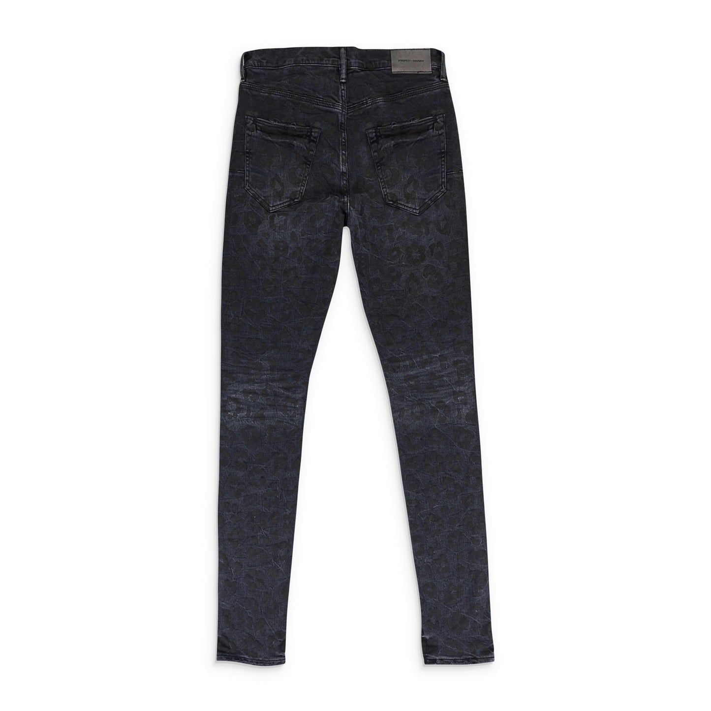 BLACK MONOGRAM LEOPARD PRINT Black SKINNY JEANS