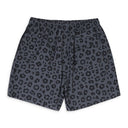 CHARCOAL MONOGRAM LEOPARD CHARCOAL SWIM SHORTS