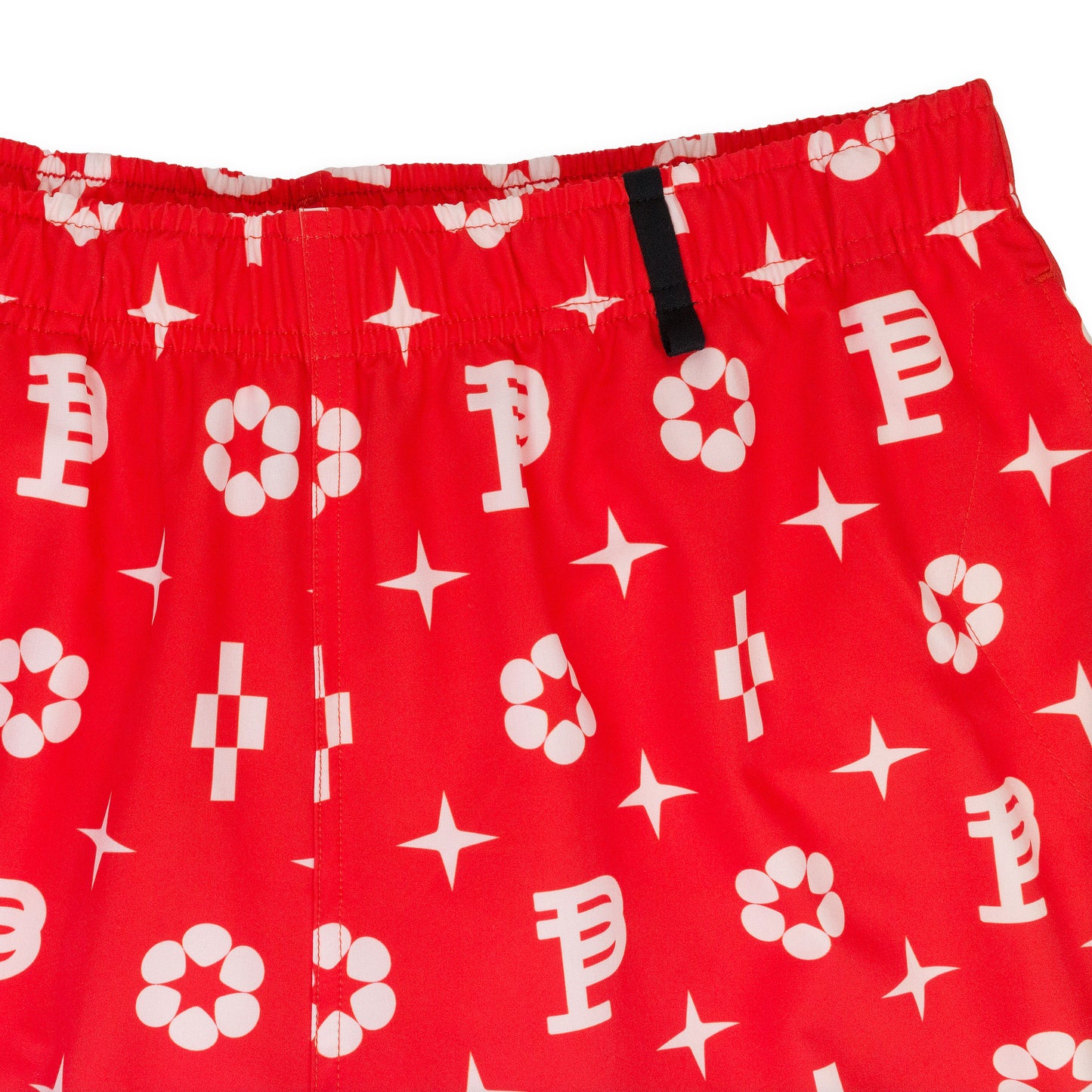 PRINTED ALL ROUND - RED MONOGRAM  SHORTS