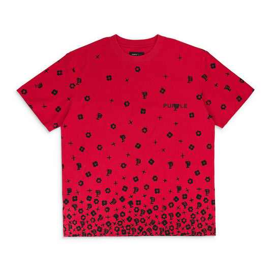 TEXTURED JERSEY SS TEE RED T-SHIRTS