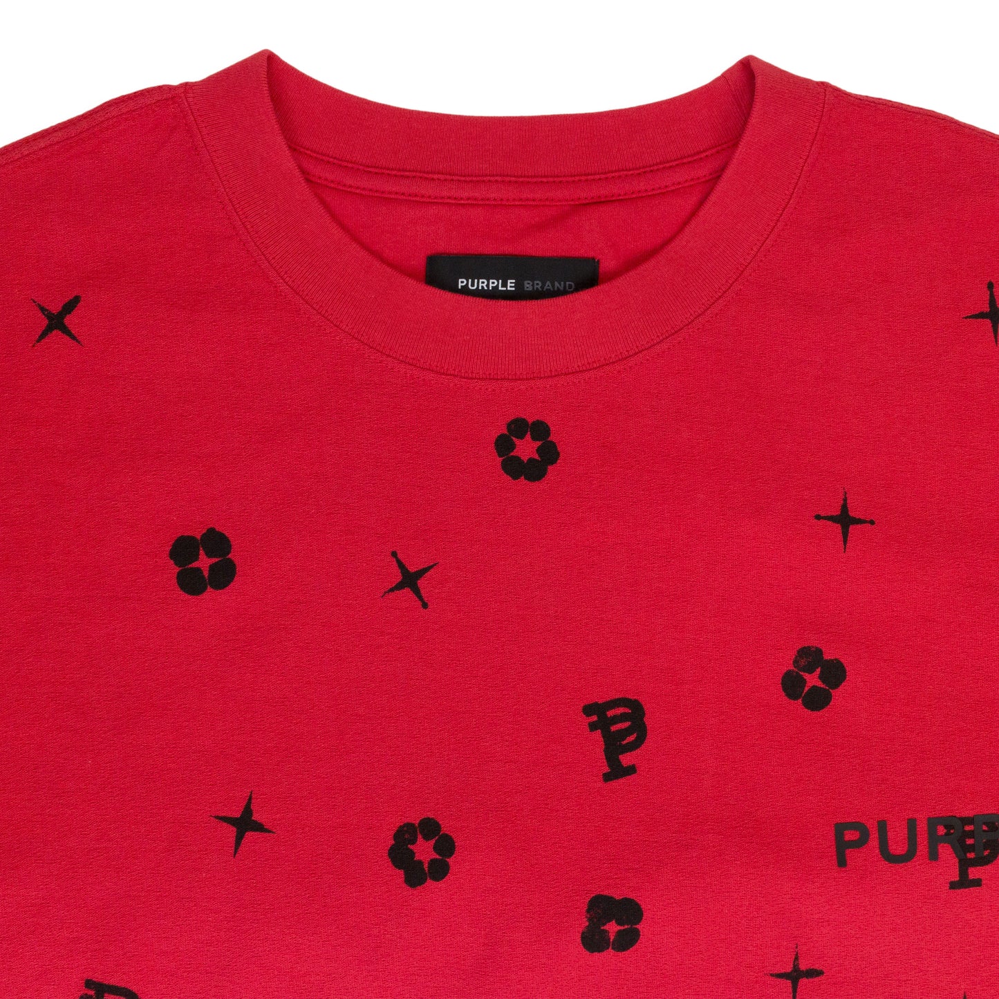 TEXTURED JERSEY SS TEE RED T-SHIRTS