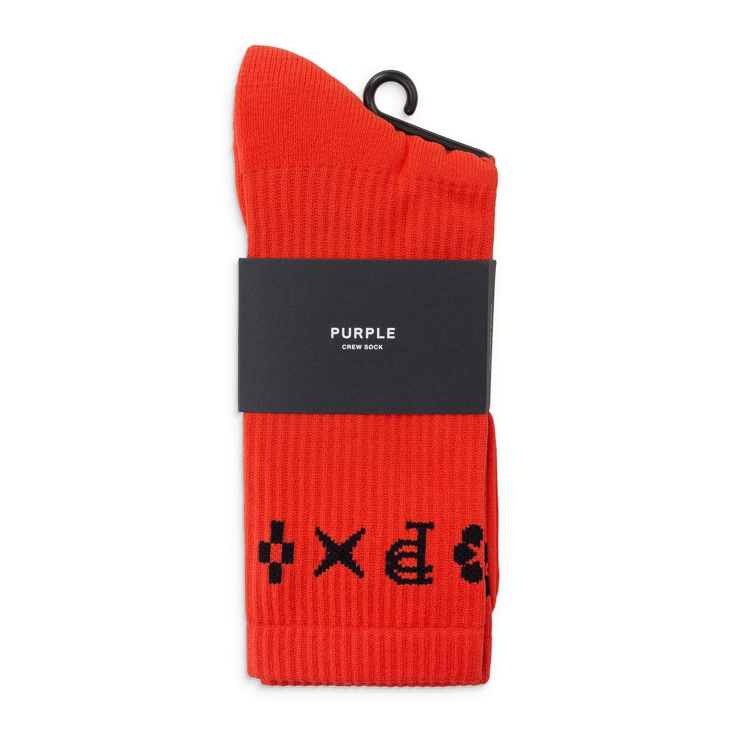 MONOGRAM CREW RED SOCKS