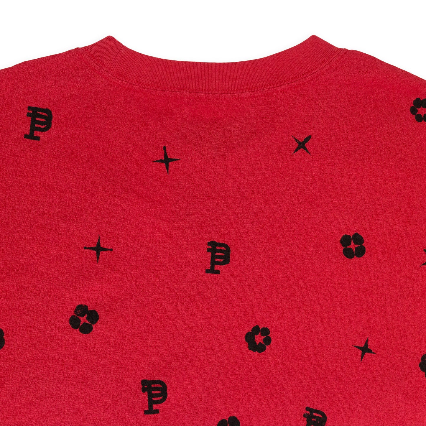 TEXTURED JERSEY SS TEE RED T-SHIRTS