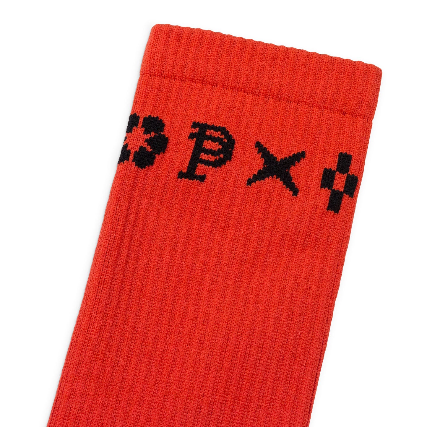 MONOGRAM CREW RED SOCKS