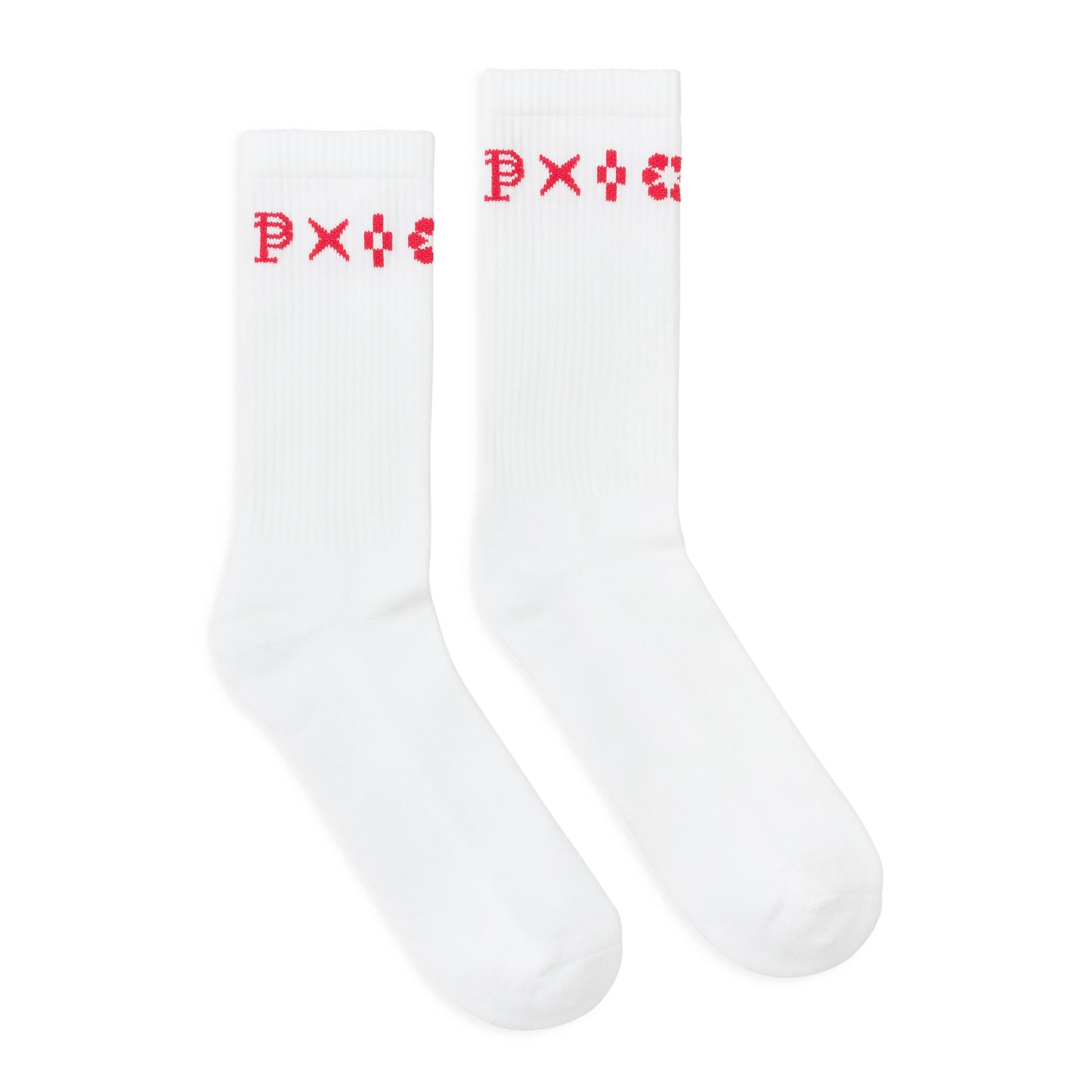 MONOGRAM CREW WHITE SOCKS