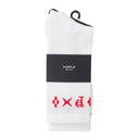 MONOGRAM CREW WHITE SOCKS