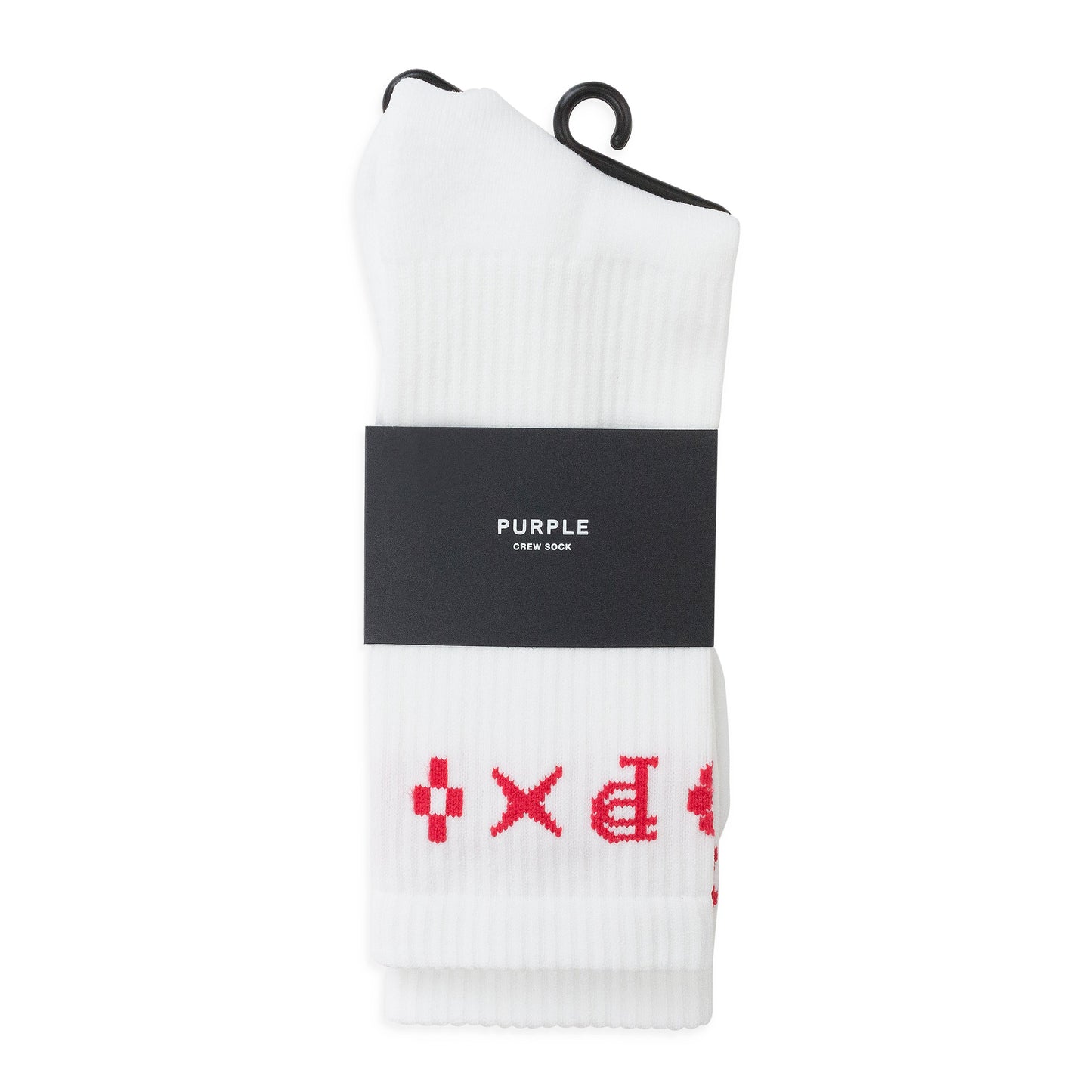 MONOGRAM CREW WHITE SOCKS