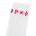 MONOGRAM CREW WHITE SOCKS