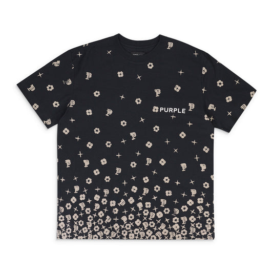 TEXTURED JERSEY SS TEE BLACK T-SHIRTS