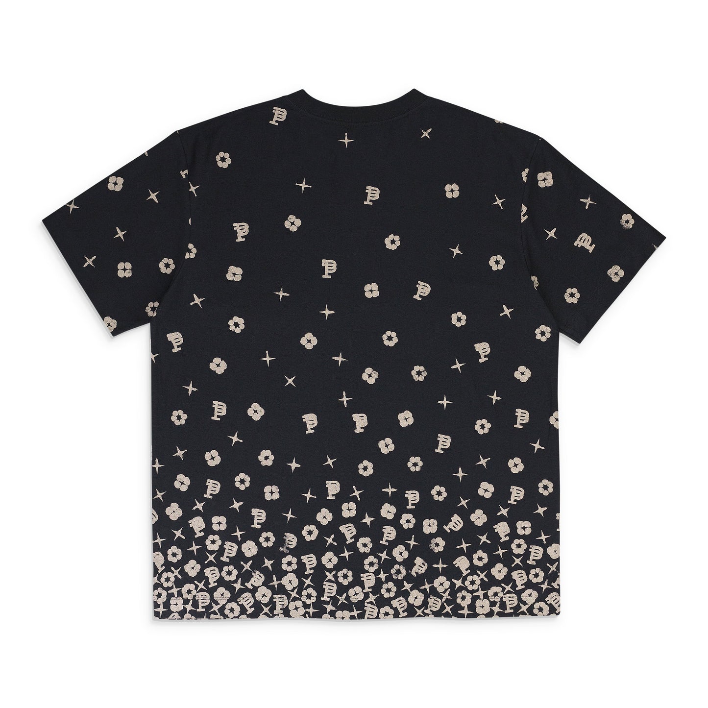 TEXTURED JERSEY SS TEE BLACK T-SHIRTS