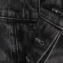 EMBOSSED DENIM BLACK SKINNY JEANS