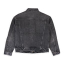 EMBOSSED JACKET BLACK DENIM JACKETS