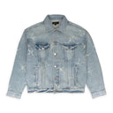 TYPE MONOGRAM OVERSIZED LT INDIGO DENIM JACKETS