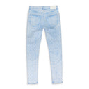 PLACID MONOGRAM JACQUARD Blue SKINNY JEANS