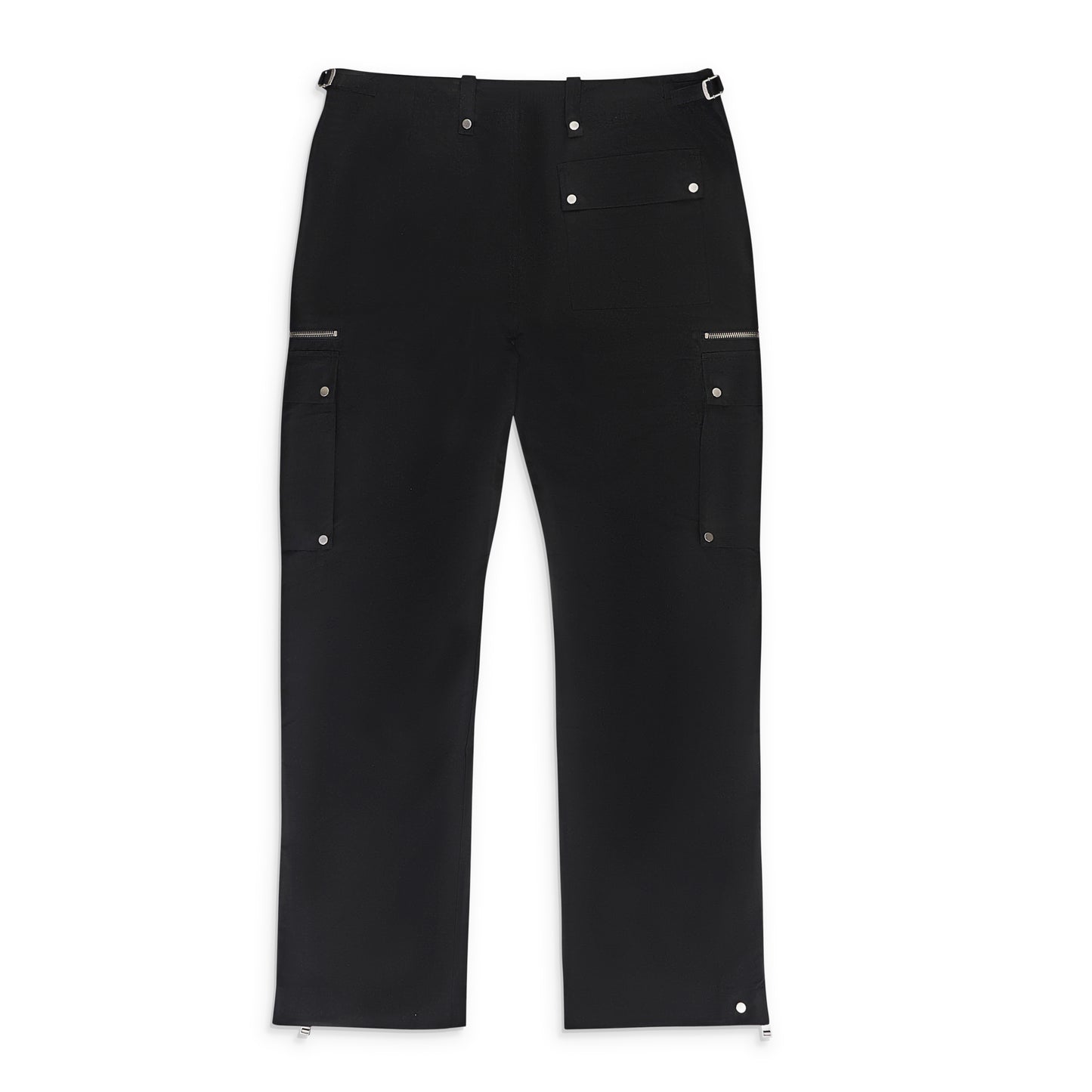 COTTON POLY CARGO BLACK CARGO PANTS