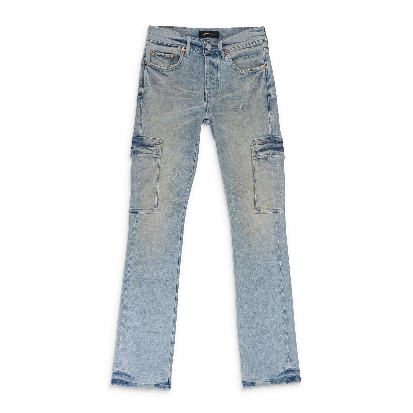 WORN LIGHT CARGO Indigo SKINNY JEANS