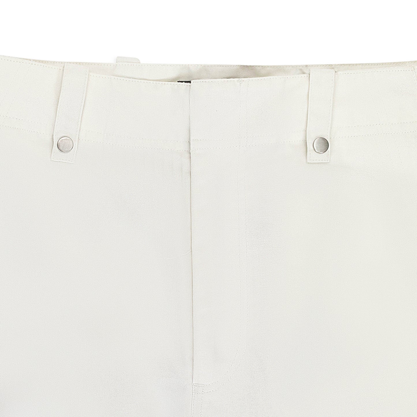 COTTON POLY CARGO OFF WHITE CARGO PANTS