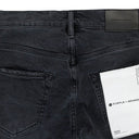 WASHED CARGO FLARE BLACK SKINNY JEANS