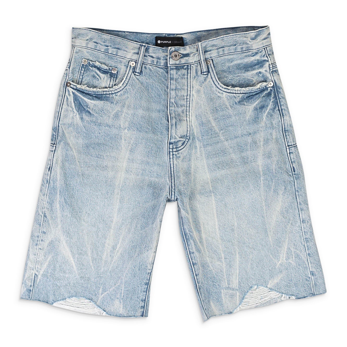 LIGHT TIE ACID RELAXED Indigo SHORTS