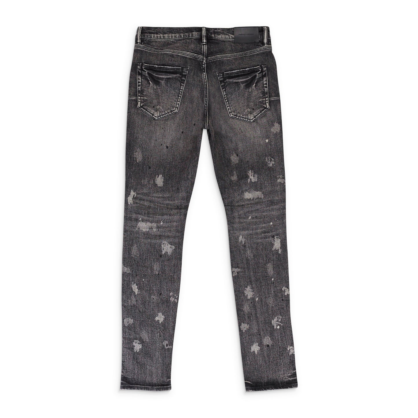 VINTAGE ACID BLEACH Black SKINNY JEANS