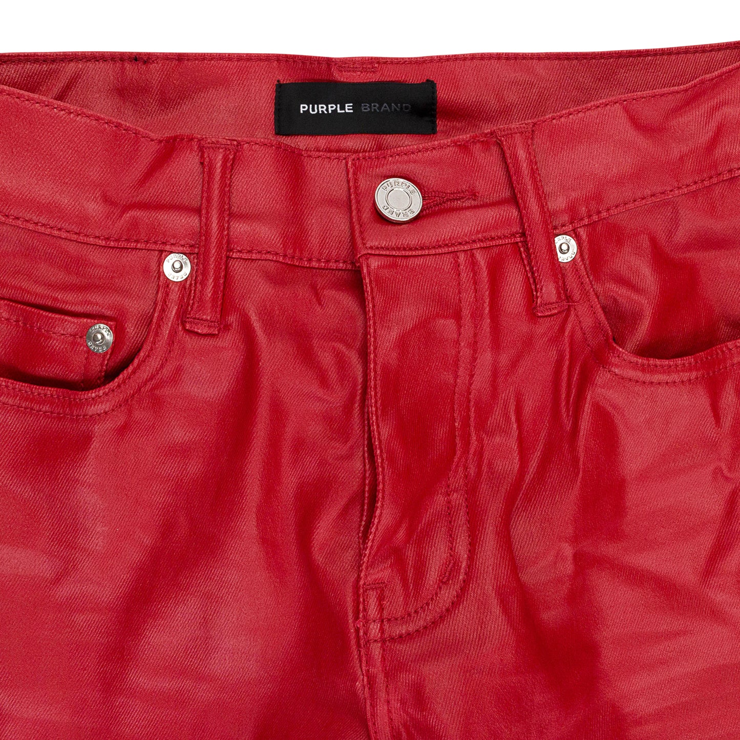 PATENT FILM CARGO FLARE RED SKINNY JEANS