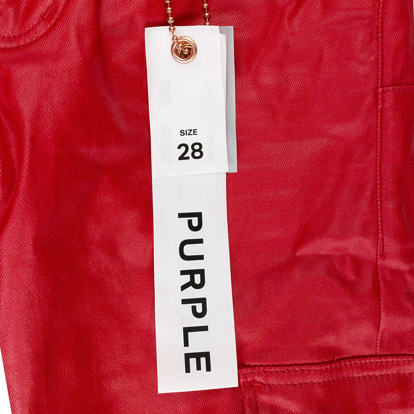 PATENT FILM CARGO FLARE RED SKINNY JEANS