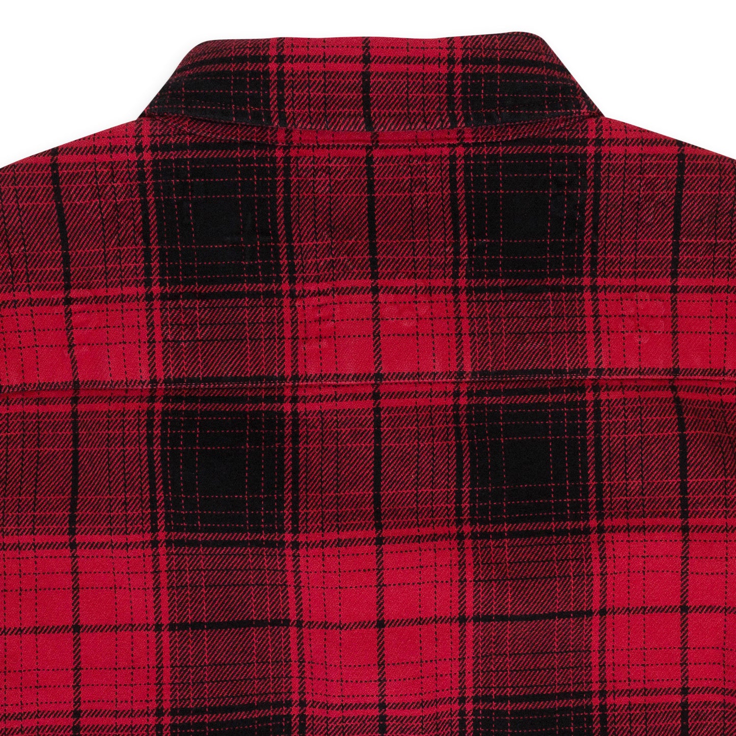 PLAID FLANNEL LS SHIRT RED CASUAL BUTTON-DOWN SHIRTS