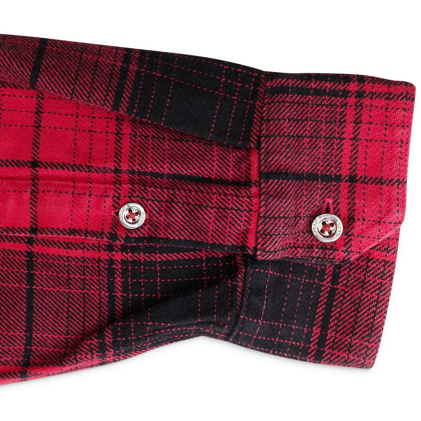 PLAID FLANNEL LS SHIRT RED CASUAL BUTTON-DOWN SHIRTS