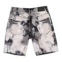 BLEACHED OUT SPLATTER SHORTS Black SKINNY JEANS