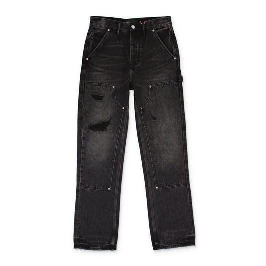 RELAXED CARPENTER BLACK SKINNY JEANS