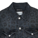 MONOGRAM LEOPARD PRINT TRUCKER Black DENIM JACKETS