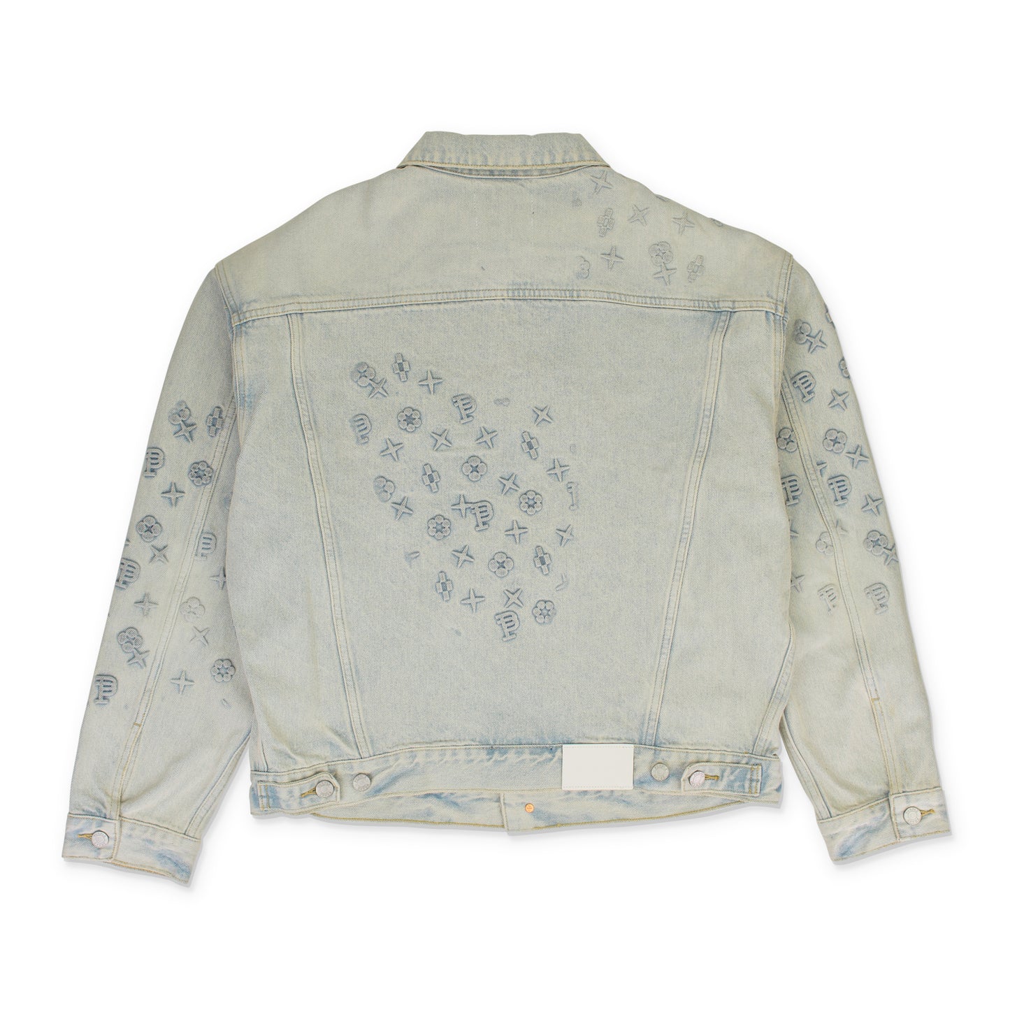 EMBOSSED JACKET Indigo DENIM JACKETS