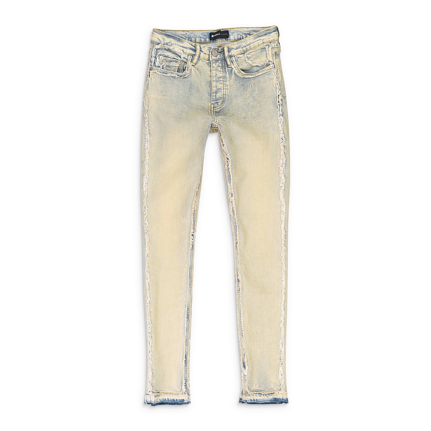 FADED & TINTED FRAY Indigo SKINNY JEANS