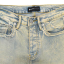 FADED & TINTED FRAY Indigo SKINNY JEANS