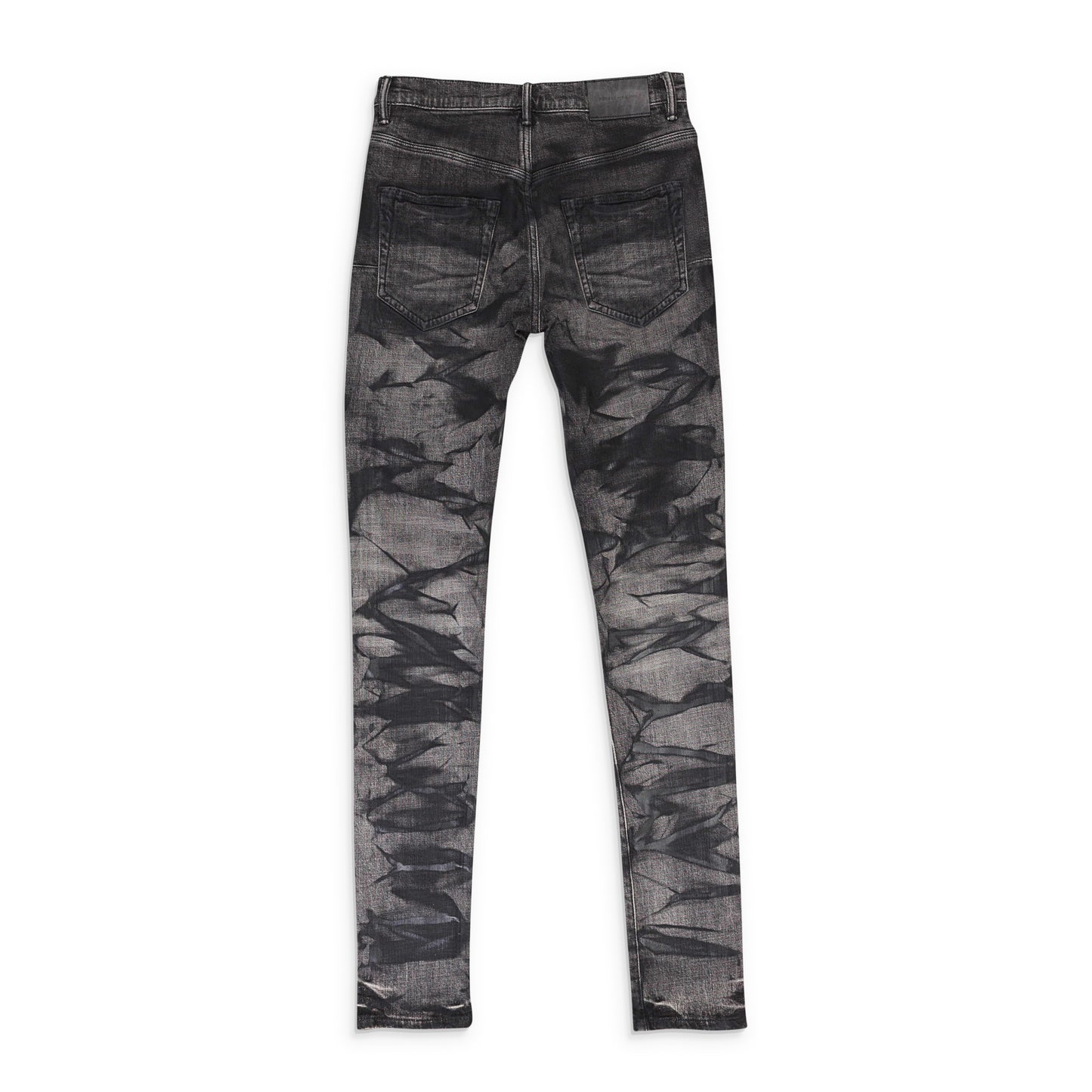 GREY FOILED OUT Black SKINNY JEANS