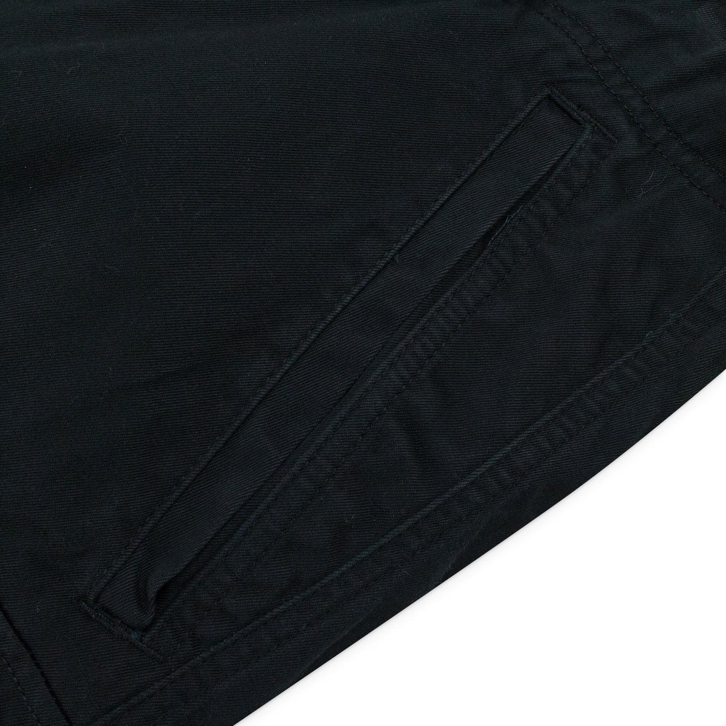 DOUBLE POCKET CARGO BLACK CARGO PANTS