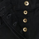 FULL SIDE ZIP BLACK SKINNY JEANS