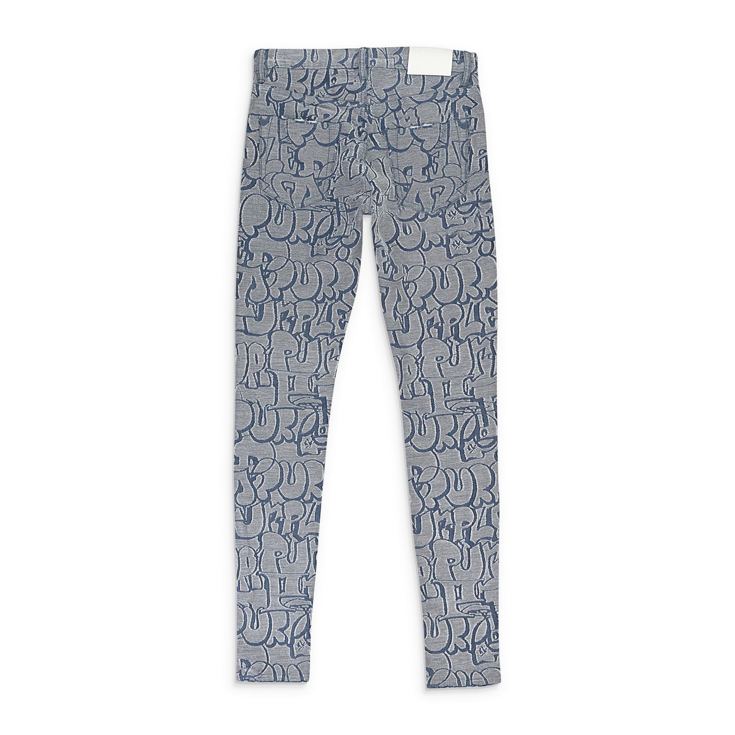 TERRY GRAFFITI TAG LASER White SKINNY JEANS