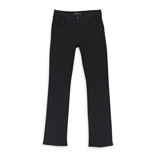 RAW FLARE BLACK SKINNY JEANS