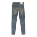 DARK VINTAGE WITH PAINT-DARK DIRTY Indigo SKINNY JEANS